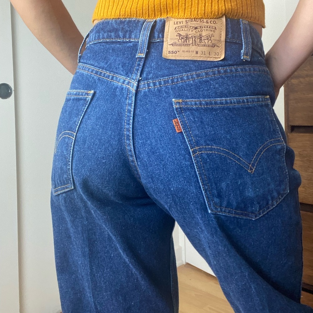 Vintage 90s LEVI’S Orange Tab 550 Relaxed Fit Jeans size 31 x30